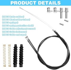14Pcs Brake Cable Drive Rollator Replacement Parts, Brake Cable Parts for Walker