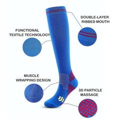 Compression 15-20mmHg Graduated Support Socks Sport Calf Cushioned Socks M/L/XL