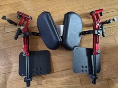 Invacare Solara 3G Recliner Wheelchair Red Adjustable Footrests Parts