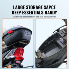 Heavy Duty 4-Wheel Mobility Scooters 40 Miles 3-Speed 500W 450Lbs Capacity