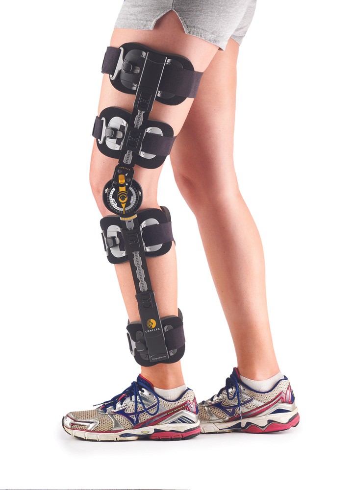 Corflex Contender Post-Op Knee Brace ROM Hinged Support Lightweight Adjustable