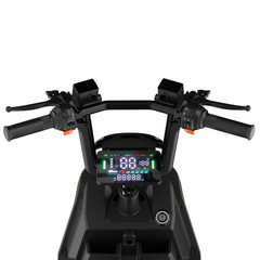Heavy Duty 4-Wheel Electric Mobility Scooter w/Cargo Platform 1000W 15MPH 600LBS