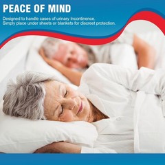 BIGGMED Tear-Resistant Incontinence Bed Pads 40“ x 36“ 130 Gram Heavy Duty (25