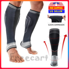 Calf Compression Sleeve Ankle Brace Leg Support Socks Foot Fasciitis Pain Relief