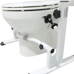 KMINA – Toilet Safety Rails for Seniors (330 lbs), Toilet Safety Frame with
