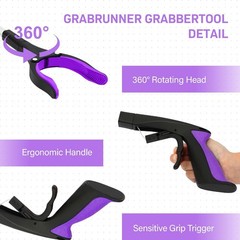2 Pack 32 inch Heavy Duty(up to 10 lbs) Reacher Grabber Tool with Strong