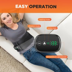 Infrared Heated Vibration Massage for Lower Back Pain Relief Lumbar Support Belt