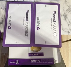 4 Full Boxes 40 BAGS Eakin Convatec 839267 Ostomy Wound Fistula Pouch 3.4″x2.5″