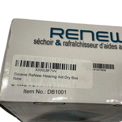 Serene Renew Innovations Hearing Aid Dryer And Freshener Model DB-100 Open Box