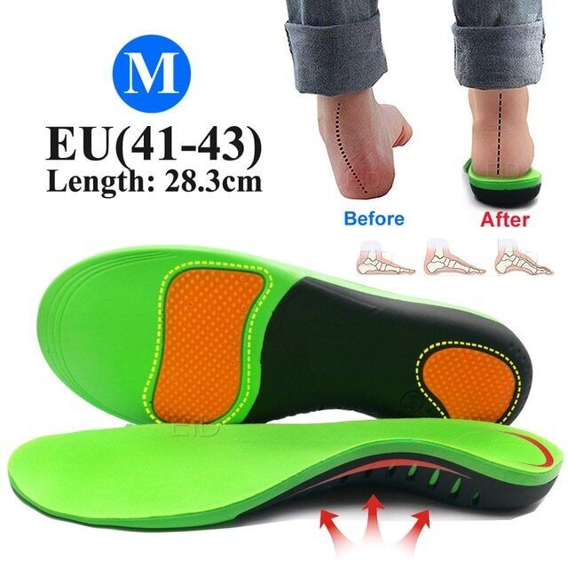 Breathable Orthopedic Sole Insoles Correction Flat Foot High Arch Insert Support