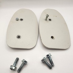 Pair Bruno Stairlift Track END PLATE CAP w/ Jack Bolt Steel SRE-3000 SRE- 3050