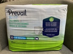 NEW!✨ Prevail NU-FIT Daily Briefs Large Maximum Absorbency 20 Disposable