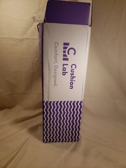 Cushion Lab Pressure Relief Seat Cushion Extra Dense Mem. Foam Grey open box Sm.