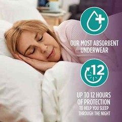 64 Count Assurance Women Incontinence Overnight Underwear Maximum Absorbency XL