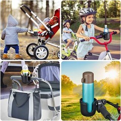 Wheelchair Rollator Cup Holder, 4 Flexible Tabs Hook for Walker Scooter