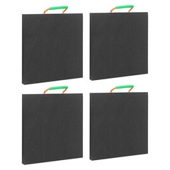 4pcs Set Heavy Duty Stabilizing Blocks, Square Support Pads with Handle Black US