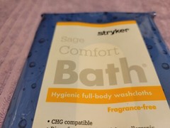 New! Stryker Sage Comfort Bath Fragrance-Free Washcloths