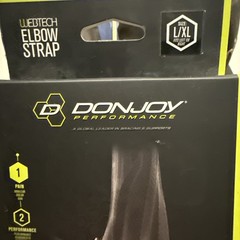 DonJoy Unisex Performance Silicone Tennis/Golf Elbow Strap L/XL Tendonitis