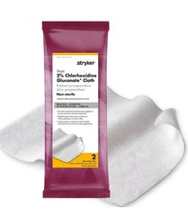 10 Stryker Sage 2% Chlorhexidine Gluconate Cloths #9705 – 10 pks of 2 each