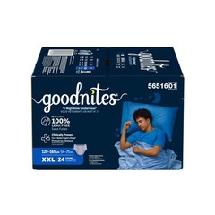Goodnites Boys Nighttime Bedwetting Underwear, Size XXL (120-165 lbs), 24 Count