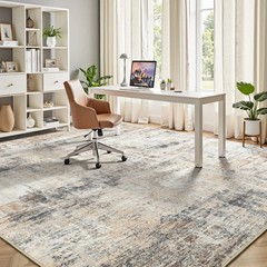 Gold Abstract 9×12 Area Rug – Non-Slip, Washable for Living Room & Bedroom