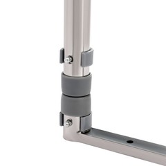 Adjustable 304 Stainless Steel Bed Rail Handrail With Rubber Grip Blue/Silver