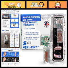 Heatless Hearing Aid Dryer & Dehumidifier – Electronic Rice Tech, Safe for Recha