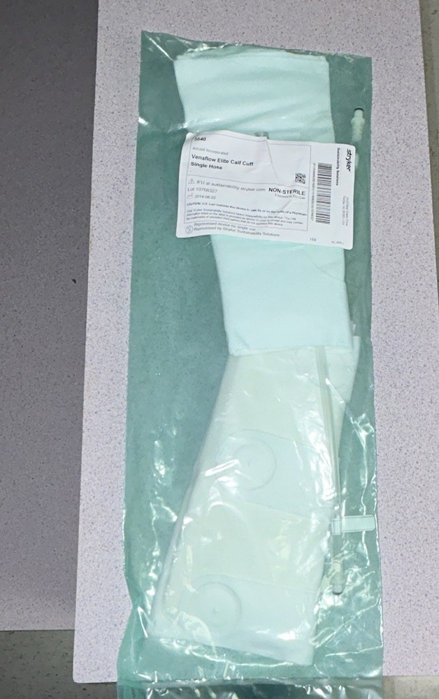 Stryker Venaflow Elite Calf Cuff Single Hose Compression Sleeve White 3040