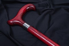 Dr. Watson – Handcrafted Wooden Walking Stick, Walking Cane with Derby Handle