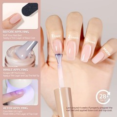Gaoy Sheer Light Pink Gel Nail Polish 16Ml Jelly Milky White Peach Translucent