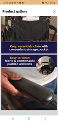 Drive Medical Folding Transport Wheelchair Full Arm Removable SwingAway Footrest