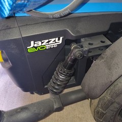 Pride Jazzy EVO 614HD Power Wheelchair Black 450lb Electric Joystick Footrests