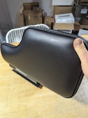 Wheelchair Half Lap Tray Black Padded Vinyl Flip-Up Hardware RIGHT SIDE, NEW