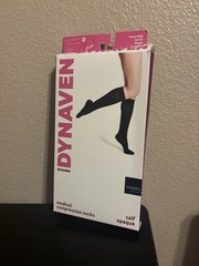 DYNAVEN Women’s Light Beige Compression Knee -High Socks 20-30mmHg Size ML- New