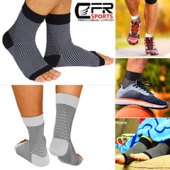 Foot Plantar Fasciitis Arch Support Compression Socks Ankle Heel Brace Copper CF