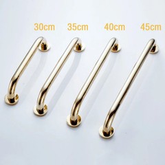 30/40/50cm Bathroom Tub Toilet Handrail Brass Gold Finish Grab Bar Shower Safety