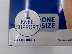 WALGREENS KNEE SUPPORT COPPER-INFUSED FABRIC FITS LEFT RIGHT ONE SIZE FITS MOST