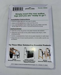 Essential Medical Supply W605 Pop N‘ Glide Walker Ski Fits Most Walkers