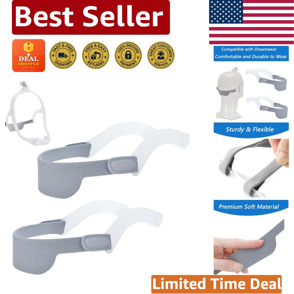 Replacement Headgear Straps – Soft Elastic Design, 2-Pack for Dreamwear Fit