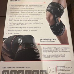 Shock Doctor Elite performance 3+ Knee Brace -2090 Bio-Logix size XS 11.5-12.5”