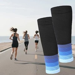 Calf Compression Sleeves Footless Support Socks for Running Sports Men Women