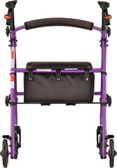 NOVA Journey Steel Rollator Walker – 17lbs 6″ Wheels, Purple – Open Box