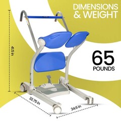 ArjoHuntleigh Sara Stedy Sit to Stand Manual Patient Lift Aid |4’11“ – 6’6″