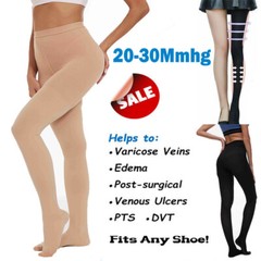 Mujeres Hombres Pantimedias de compresión para varices Medias 20-30Mmhg