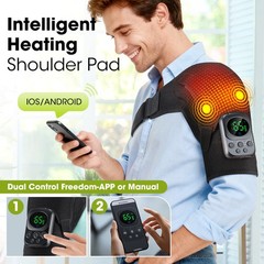 APP Control Heated Shoulder Massager Support Brace for Rotator Cuff Pain Relief