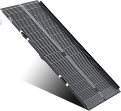 2/3/4/5/6/7/8 FT Folding Aluminum Wheelchair Ramp Mobility Ramp 600 lbs Non-Slip