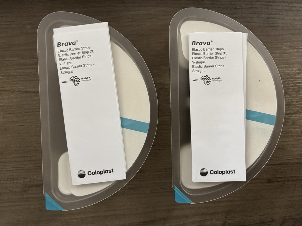 Lot Of 2 Coloplast Brava Elastic Barrier Strips XL 12076 Exp 2027 No Boxes