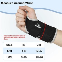 Wrist Brace Left Hand – Adjustable Compression Straps for Carpal Tunnel Relief