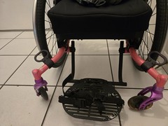 Tilite Pilot Pink Permobil Wheelchair Missing Back Handles & Cushion