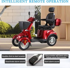 800W All Terrain Electric Mobility Scooters for Seniors 500lbs 60V/20A 31 miles